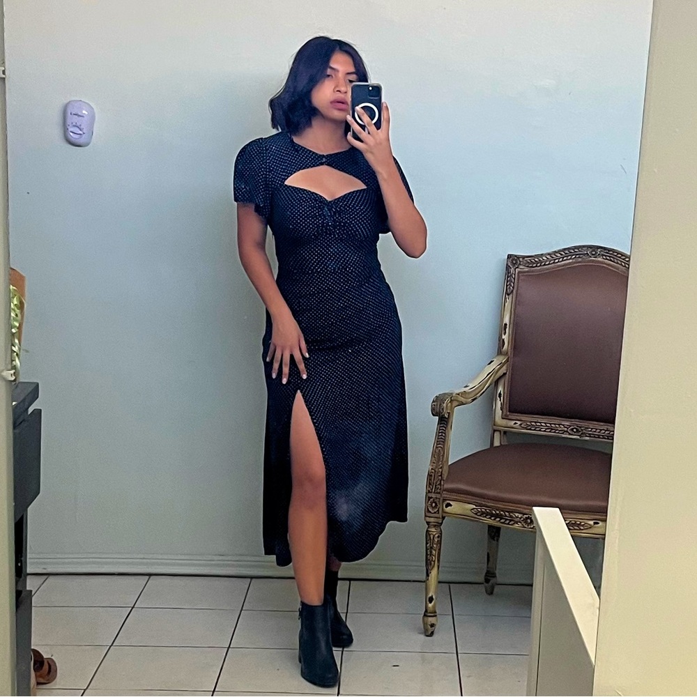 Zara poka dot dress